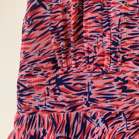 A Line Tailored Multicolor Patterned Dress - Picture 5 of 6